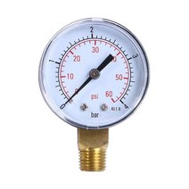수압 실험기 누수 테스터 측량 50mm 계 스레드 마운트 오일 압력 게이지 공기 압축기, 타입1
