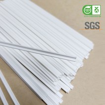 [엔젤그린]도원바이오테크 국내생산 커피스틱 내열생분해성 커피스틱 블랙화이트 PLA-100개입부터[사이즈UP], 화이트100개입