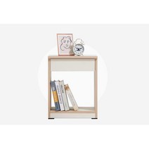 베이직 모던 책수납 침대 옆 미니협탁(40cm 3색) 고급분위기 틈새수납 여성