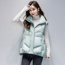 시오란티 여성 오리털 패딩 조끼
