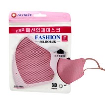 헬스텍코리아 닥터체크 사계절 패션 입체마스크 3D 패션 마스크, 핑크