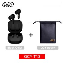 블루투스 이어폰 304 Promo CodeAEKR4GQCYT13 헤드폰 V51 무선 TWS 터치 컨트롤 이어버드 4 마이크 ENC HD 통화 헤드셋 맞춤형 앱, 8.T13 Black with POUCH