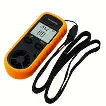 속도측정기디지털 풍속계 0-30 메터/초 측정기-10 ~ 45C 온도 테스터 LCD 백라이트 디스플레이, 한개옵션0