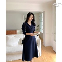 단아한 A라인 오피스룩 여성 하객룩 봄가을 예배복