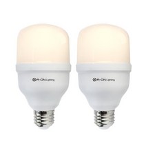 농사친구 LED 식물등 15W 전구색 2개세트 에이온라이팅 식물 성장 생장 조명 등, LED 식물등 전구색 2개세트