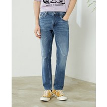[헤지스 남성] [[22SS]] HZPA2B261N1 [SLIM-ANKLE] 연청 워싱 디스트레치 데님