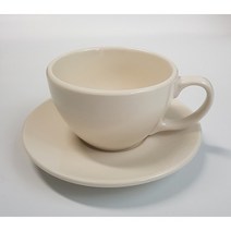 뉴욕 크림화이트 라떼잔 카페 커피잔 300ml