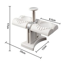만두만드는기계 만두피 가정용 반죽 틀 만두 메이커 기계 주방 가제트 액세서리 더블 헤드 프레스 금형, 01 White