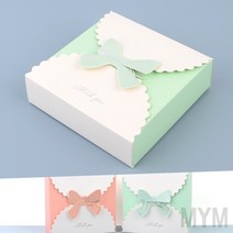 마이몰12 리본 사각 선물케이스 그린 선물포장용박스 쿠키박스포장
