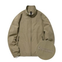 COVERNAT 빅 로고 트랙 자켓 카키