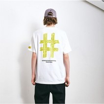 (빈트릴) (대구신세계)테이핑 해시태그 반팔 티셔츠 7color (BA212TS004) 168636, 핑크(PK), 25.XL(105)