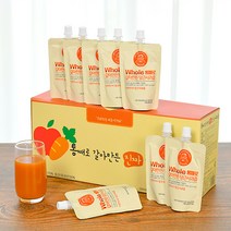 통째로 갈아만든 국내산 당근사과즙 (스파우트) 100ml x 30개입, 단품, 단품