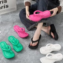 아쿠아 초경량 쪼리 데일리 슬리퍼 폭신한 쿠션 가벼운 통굽 5cm