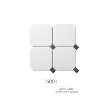 옥타곤타일 모자이크타일 포세린 148X148 엠브라 AMBRA 무광 15001