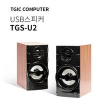 TGIC PC스피커 TGS-U2 우퍼 게임 음악 2채널컴퓨터스피커 노트북스피커 게이밍스피커 우퍼스피커 피시스피커, 본상품