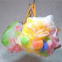 하오더 레인보우 샤워볼 1p/바디거품망 샤워타올 빅 샤워 바디 비누 타월 타올 때수건 거품망 스펀지, YG 쿠팡 1