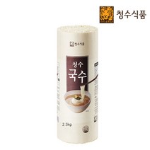 청수식품 [청수식품] 청수 국수 25인분(원통 두루마리) 2.5kg x 1통, 단품