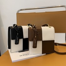 체크 가방 미니 백 핸드백 사각 숄더 크로스백 여성