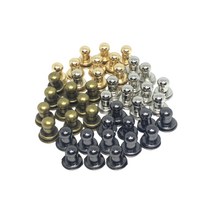 벨트 둥근머리 나사 가죽공예 원형 리벳 DIY 단추 금속장식 부자재, 8x9리벳브론즈, 1개