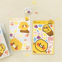 [카카오프렌즈 춘식이 빅 데코 스티커] 스티커 다꾸스티커 노트북스티커 다이어리꾸미기 씰스티커 리무버블스티커 도무송스티커 탑꾸스티커 다이어리스티커 캐리어스티커 아이패드스티커, 빼꼼