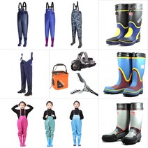 [펭귄 가슴장화] 해루질 웨이더 허벅지 전신 바지장화 갯벌, 스파이크장(회색/흑색/적색), 270