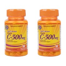 (영국) 홀랜드앤바렛 - Vitamin 비타민 C & 로즈힙 500mg 100정 2팩
