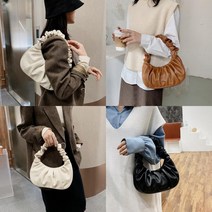 여자만두백 여성만두가방 20대여성 숄더백 데일리패션 롱셔링 미니 화이트 블랙