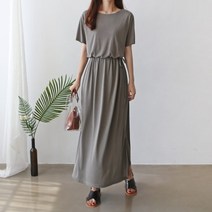 [수키] 컷팅 롱 원피스