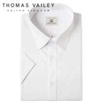 [토마스베일리] [THOMAS VAILEY] 남성드레스셔츠-스판레이온 클래식핏 반팔셔츠