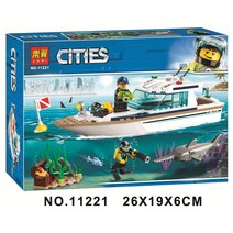 레고시티 화성탐사 병원 자동차 경찰서 캠핑 군인 추격전 호환블록, 썬바이크 요트 11221
