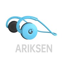 넥밴드 스피커 블루투스 Arikasen A5 무선 이어폰 마이크 CVC 8.0 장착 편안한 블루투스 헤드폰 소음 제거, 스페인, 02 Blue