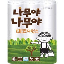 [117992]나무야 나무야 3겹 데코 화장지(27MX30롤/미래생활), 단품