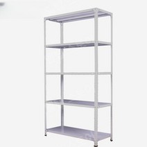 실외기실 선반 수납 스피드랙 압축봉 팬트리, 길이 120x너비 50cm, 흰색 100cm 높이 3단