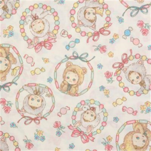 퀼트게이트 프린트원단 캐릭터 원단 퍼니 퍼니 캔디 12 6종 모음 - 1/4yd, 12A 아이보리
