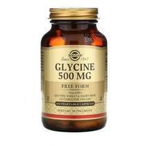 솔가 글리아신 Solgar Glycine 500 mg 100 식물성 캡슐 셀룰로스 스테아르산 magnesium stearate