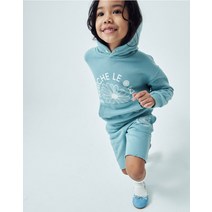KIDS HOODY MARCHE EMBLEM [ROCKFISH]_MINT IVORY