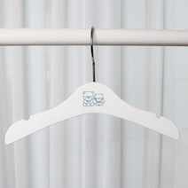 씨인크 KC인증 받은 아기 유아 키즈 아동 옷걸이 로고인쇄, 10, 화이트