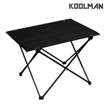 KOOLMAN(쿨맨) 백패킹 초경량 접이식 캠핑 테이블 S사이즈 블랙, 초경량 테이블 (S) - 블랙