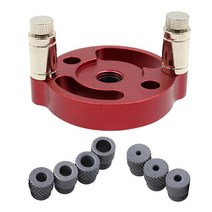 GHSHOP 목공용 2-10mm 드릴 부싱이 있는 수직 셀프 센터링 다웰 지그 세트 홀링, 빨간색, 70mm, 스테인레스 스틸