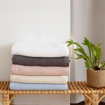 엘르자인 여름 홑이불 모달와플 얇은이불 인디핑크 XS