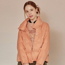 리안뉴욕 기하학 퀼팅 경량 다운 점퍼
