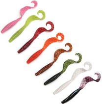 지그헤드웜 배스 쏘가리 광어 우럭 루어 낚시 웜 미끼, 지그헤드웜 3인치 워터멜론