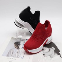 [아이슈즈] 여성 스판 키높이 에어 슬립온 운동화 81275