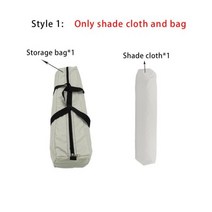 5x4.5m 대형 블랙코팅 방수 헥사 천막 캠핑 야외 그늘 타포린 양산 플라이 시트, style 1