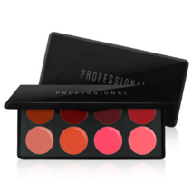 레브쌍 프로페셔널 립 팔레트 8홀, 10개, 레드 + 핑크 + 피치 + 오렌지