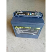 딥싸이클배터리 longest 8190 (8V 190AH)골프카트 고소작업 리프트 청소차
