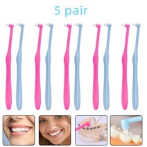 2 or8pcgoral 치간 칫솔 작은 부드러운 머리 교정 치아 교정기 치실 구강 관리, 03 5pair