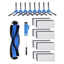 GHSHOP 19Pcs 메인 브러시 플리터 부품 로봇 진공 청소기 부품 Robovac 30, 플라스틱, 파란색