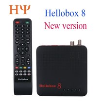 위성 TV 수신기 hellobox 8 새 버전 dvb hellobox8 콤보 dvb s2x h.265 dvb t2dvb s2 트윈 튜너 셋톱 박스, 오 플러그