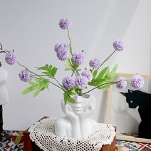 손모양 핸드 예쁜 화병 세라믹 도자기 여인 조각상 사람 얼굴 꽃병 인테리어, H